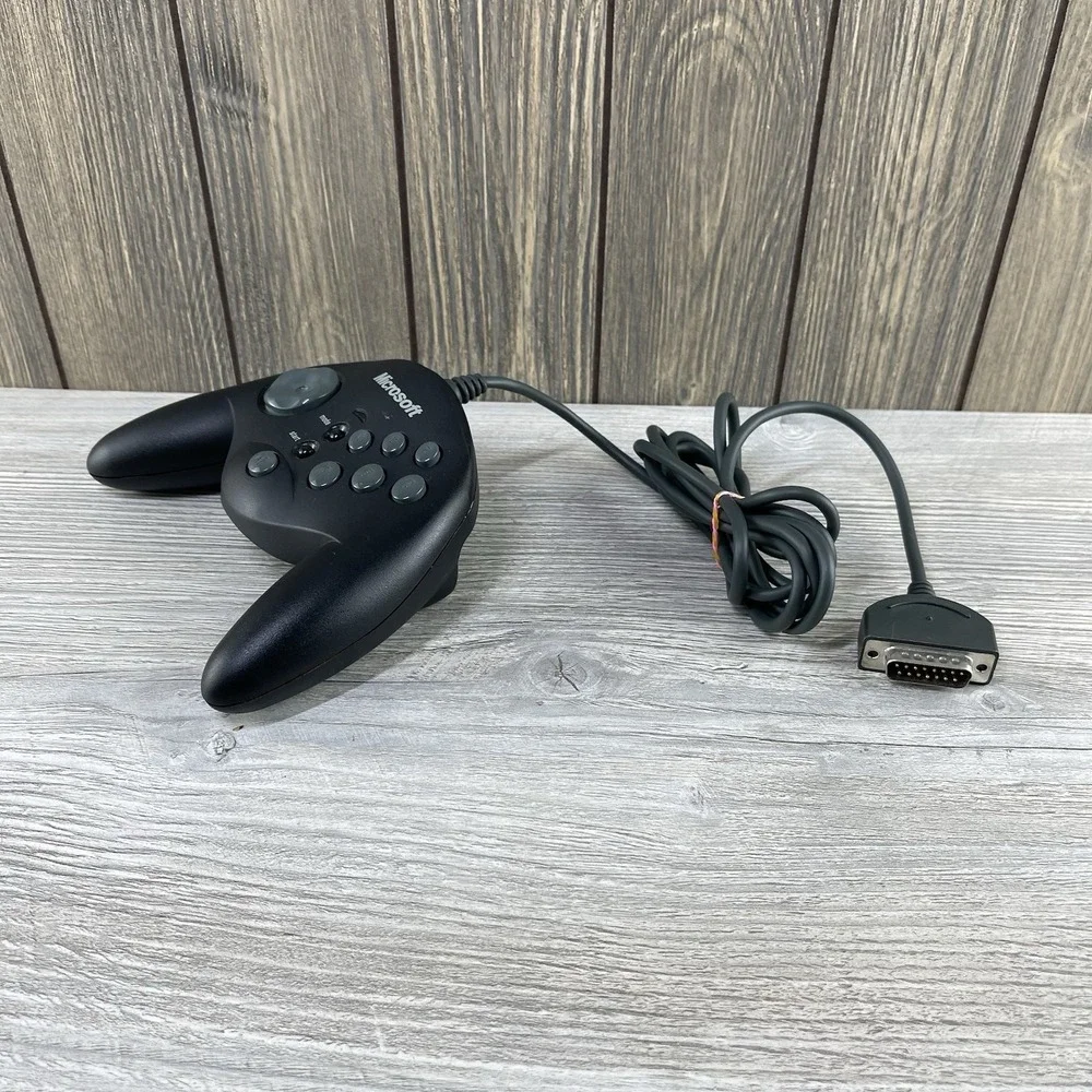 Genuine Microsoft Sidewinder Gamepad PC Gameport Retro Controller